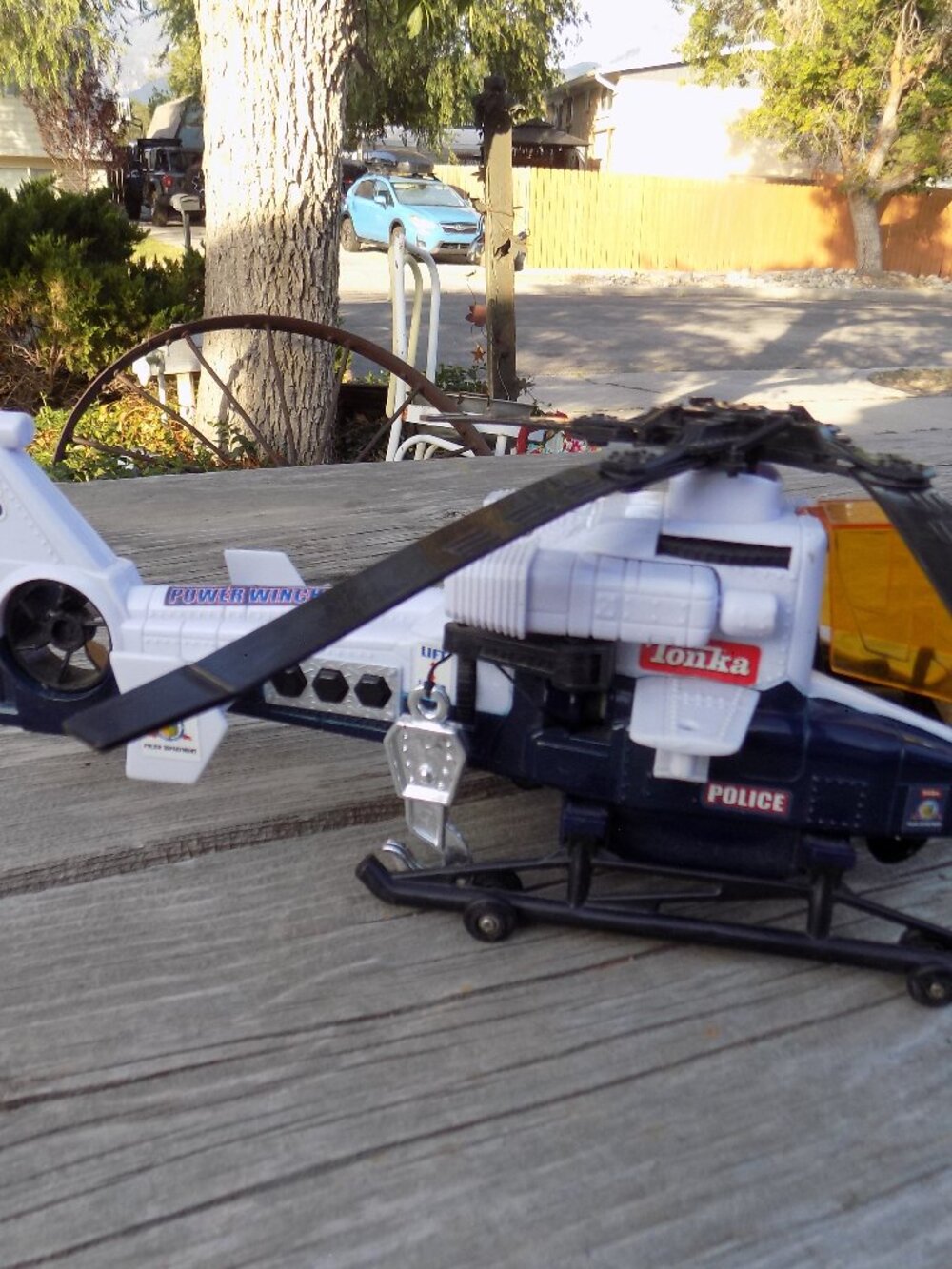 Tonka Hasbro Police Power Winch Rescue Helicopter Lights & Sounds Works 2003